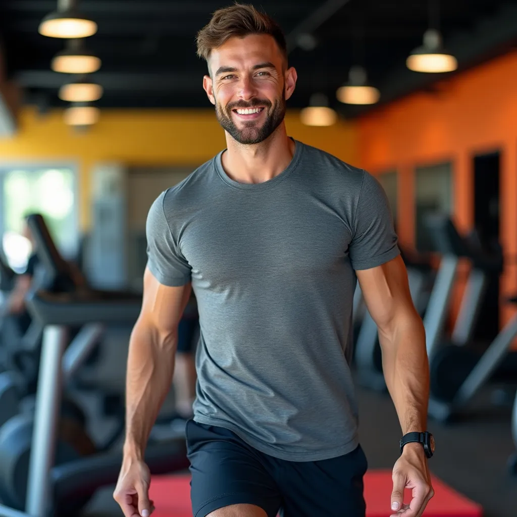 Grupo de amigos disfrutando de una clase de zumba, bailando al ritmo de la música.
