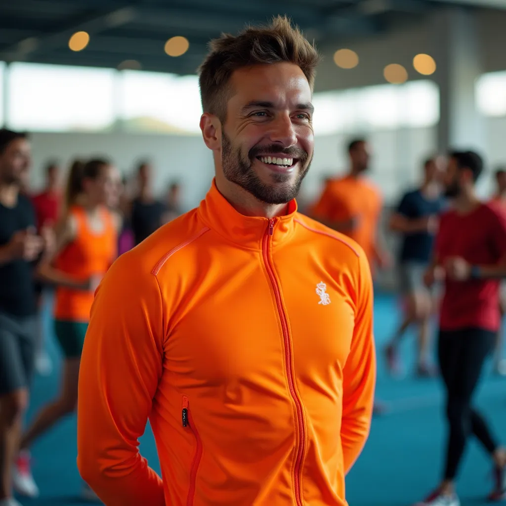 Entrenador personal animando a un cliente durante una sesión de entrenamiento intenso.